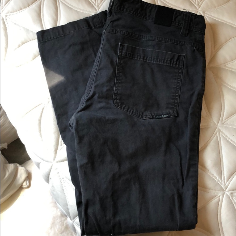 PRANA SLIM FIT BLACK JEANS 34/ 30